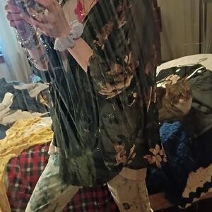 Floral Sheer Kimono Cardigan